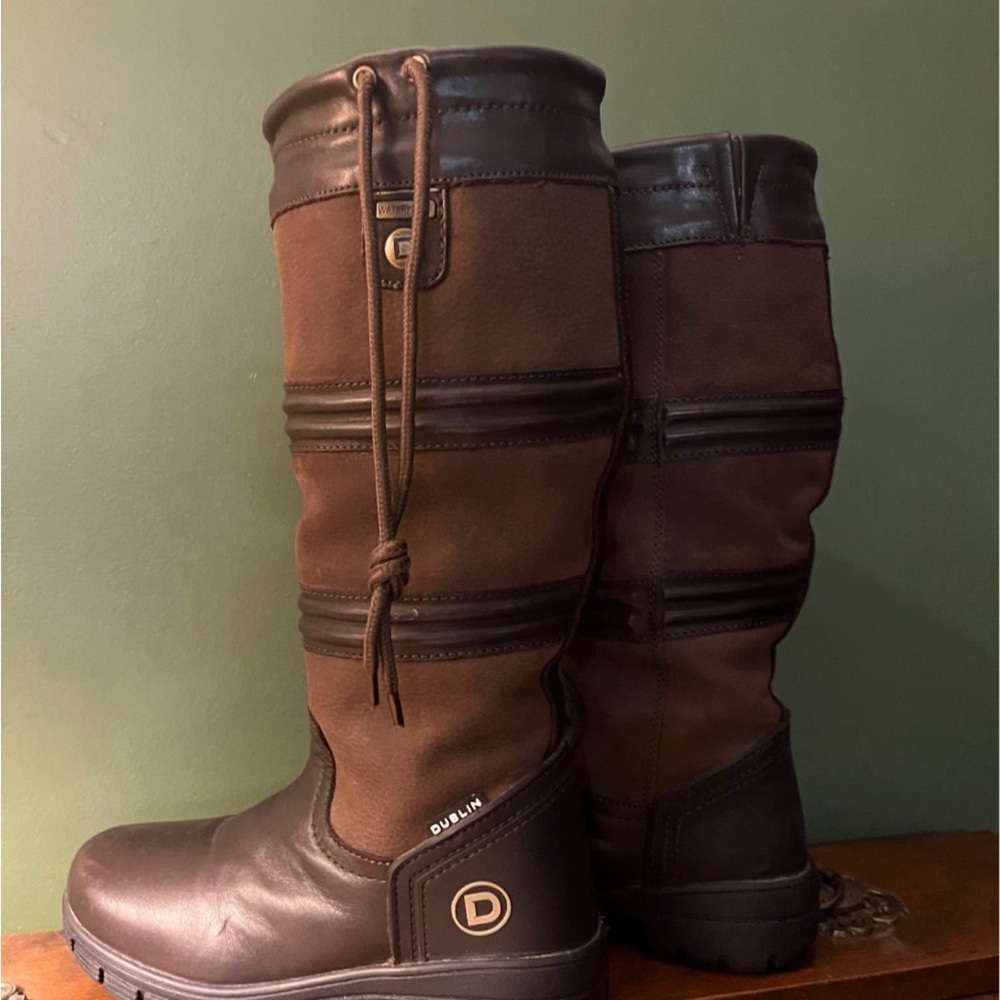DUBLIN leather Brown Tall Boots